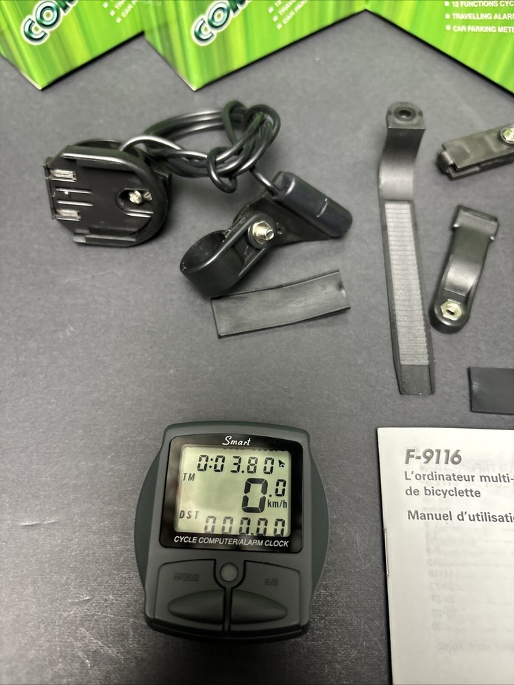 (10) Wired 12 Function Bike Cycling Computer Speedometer Tripmeter Odometer Time