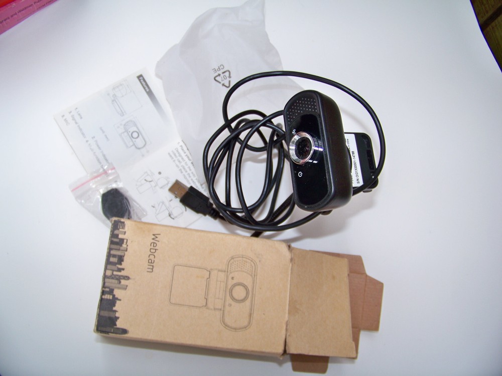 PC Computer Web Camera with Microphone, Laptop Desktop Full HD Camera 1080p USB