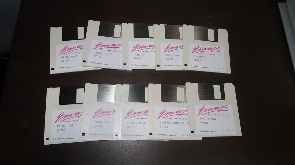 E-MU EMAX 25 Disk Bundle - 25 Emu Diskette Set - ZDXXX