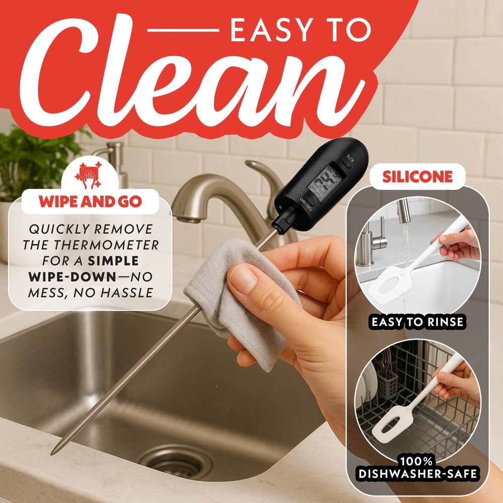 Gourmia Thermo Spatula & Digital Thermometer with Removable Probe
