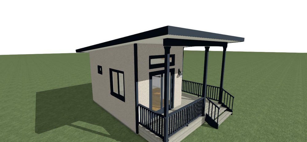 Tiny House Plans 228 sq.ft. with FREE SHIPPING