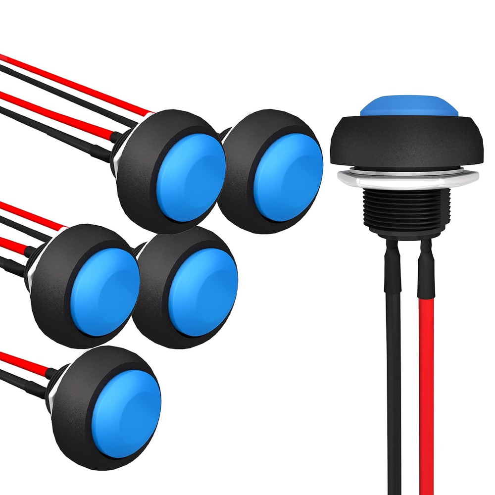 12Mm Momentary Push Button Switch Mini round Switch Waterproof 1A 250V AC SPST