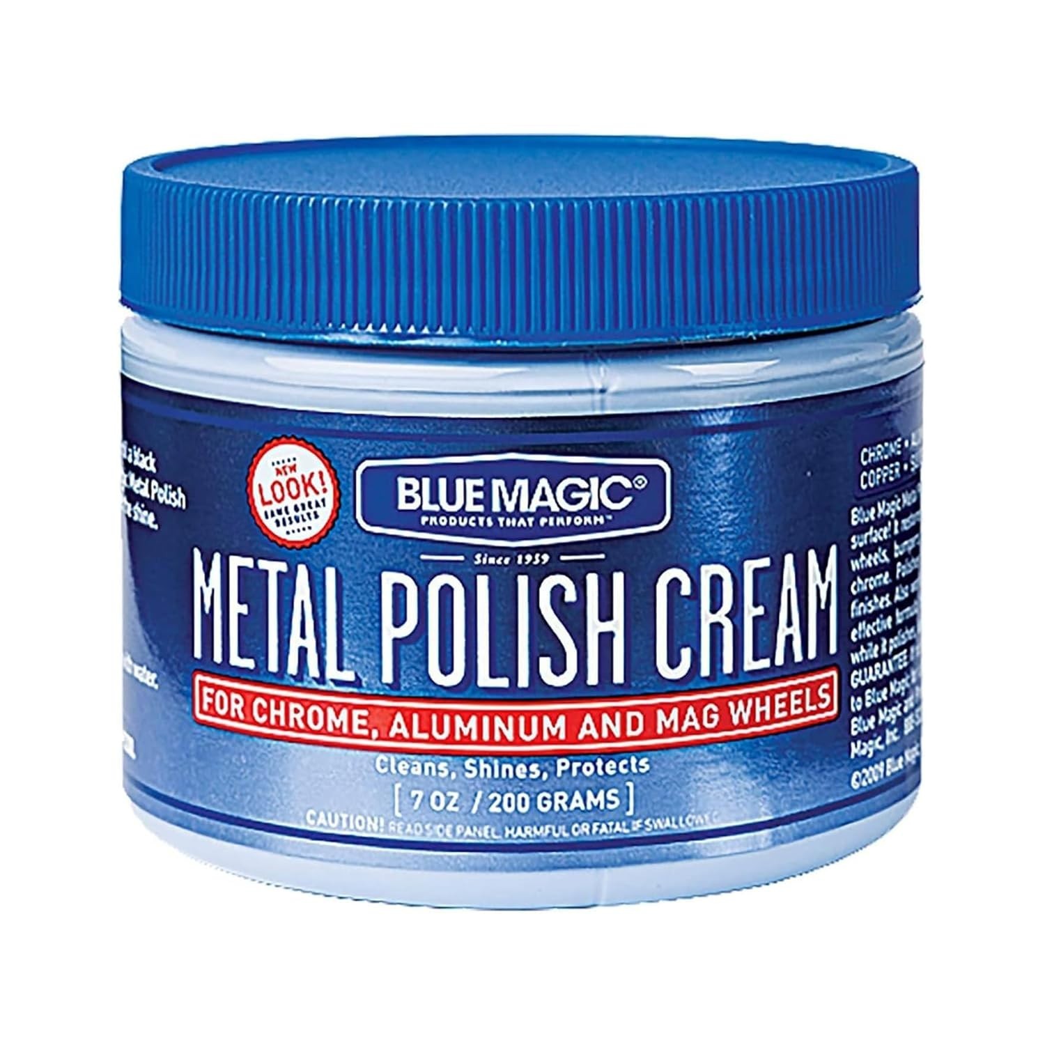 Blue Magic 400 Metal Polish Cream Copper Cleaner Chrome Brass Alloy Car Wheels