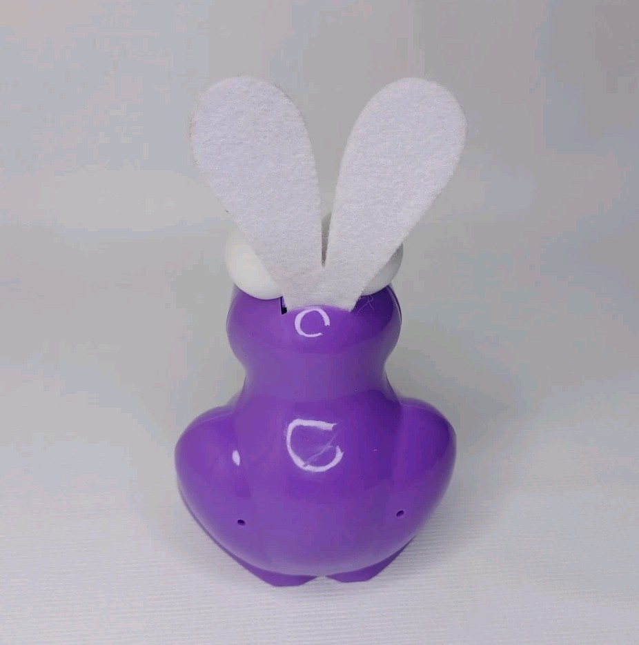 Big Nerds Purple Plastic Nerd Container Easter Bunny Felt Ears