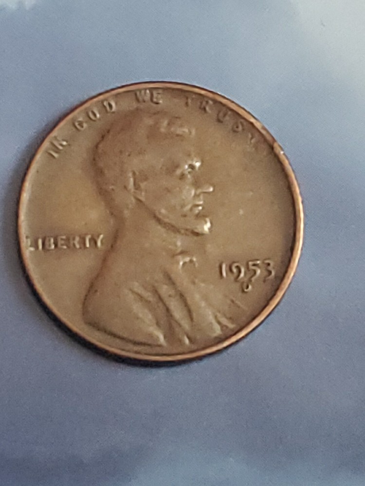 1953 1C RD Lincoln Cent