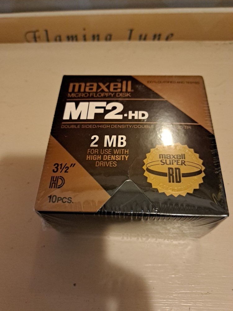MAXELL 3.5” MICRO FLOPPY DISK - MF2-HD - DS/HD/DT 135 TPI - 10 PACK