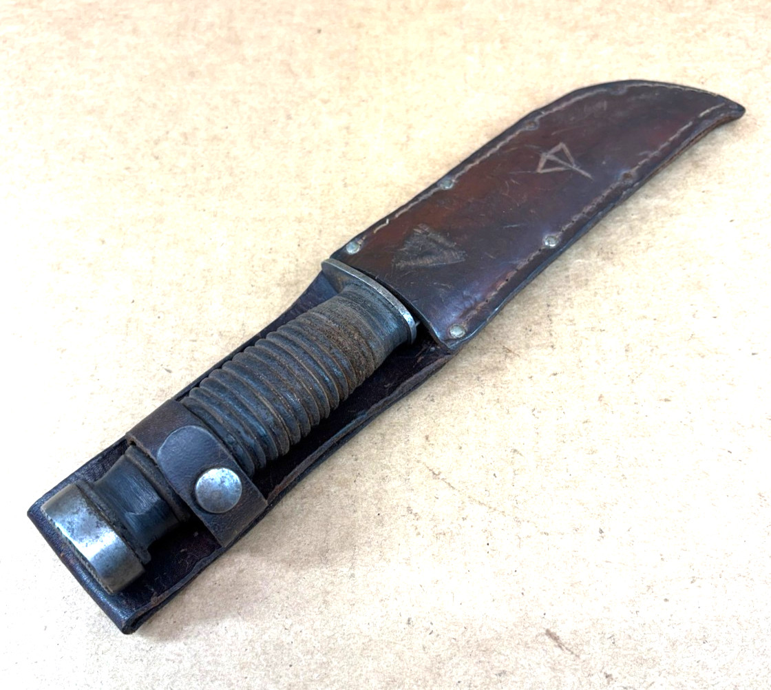 Vintage WWll Case XX 337-6" Q Quartermaster Combat Fighting Knife w Sheath LOOK