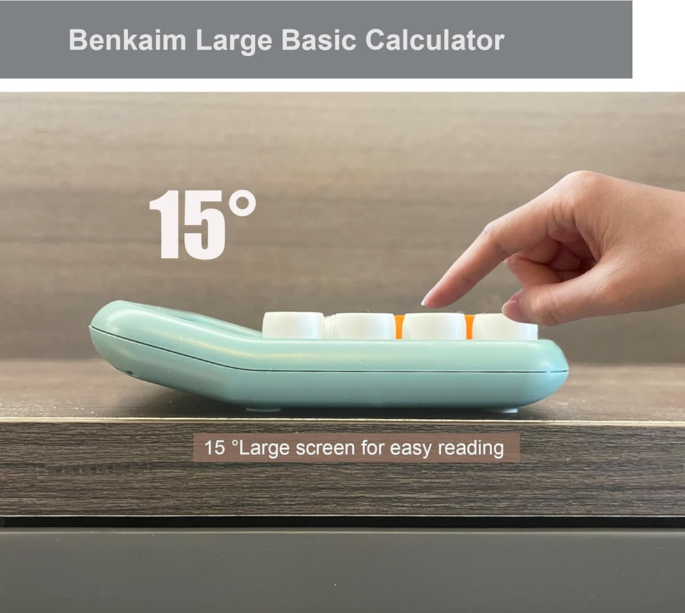 Calculators, Desk Calculator, Basic Standard Calculator,12 Digit Large LCD Disp