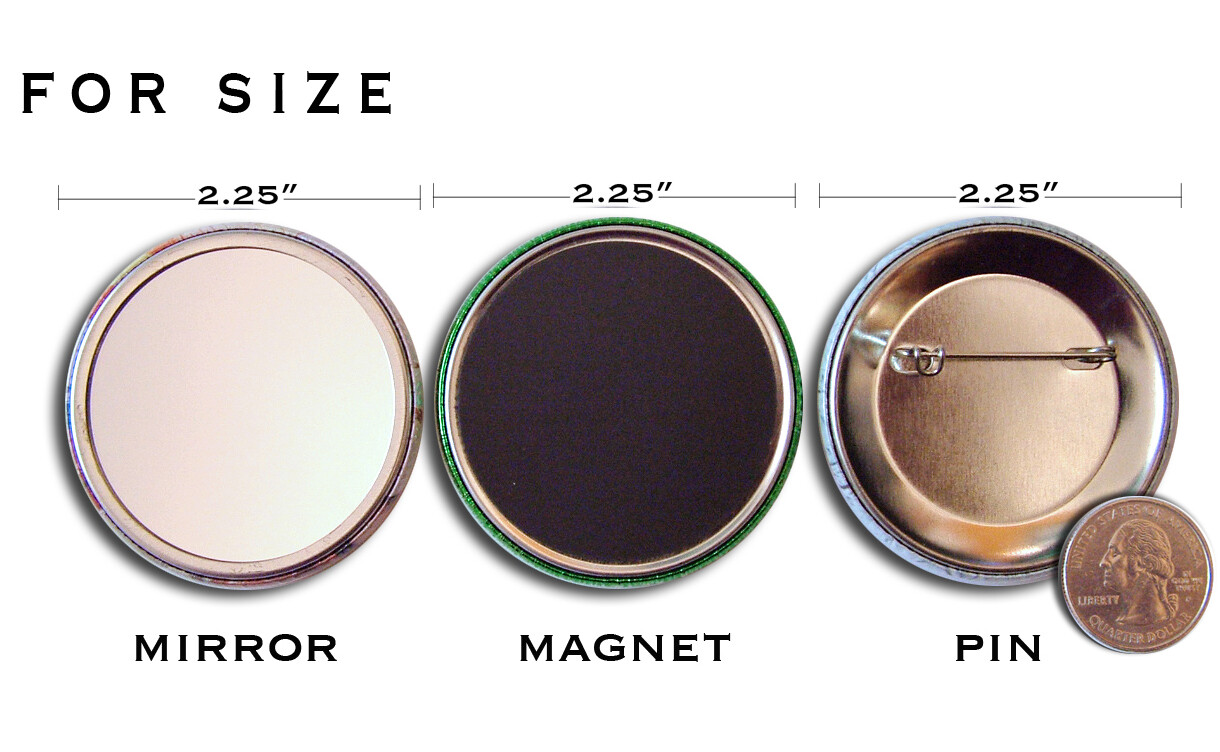 Retro Jester Child Valentine - Handmade Pocket Mirror, Magnet, or Pin 2.25"