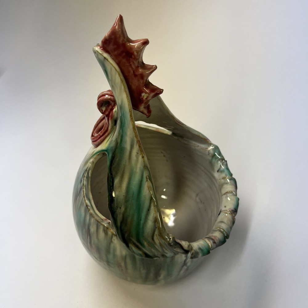 Italy Paul's Pottery Ceramic Rooster Planter