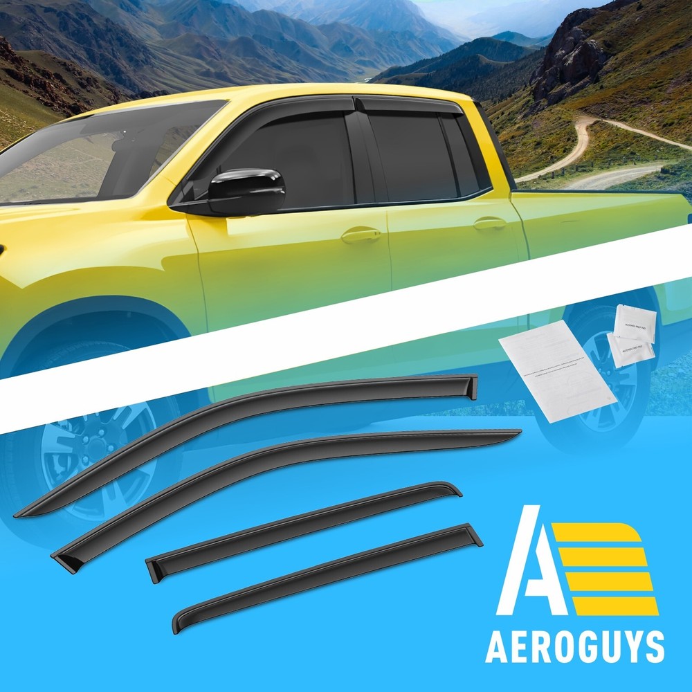 Side Window Deflectors Rain Guards for 2017-2025 Honda Ridgeline