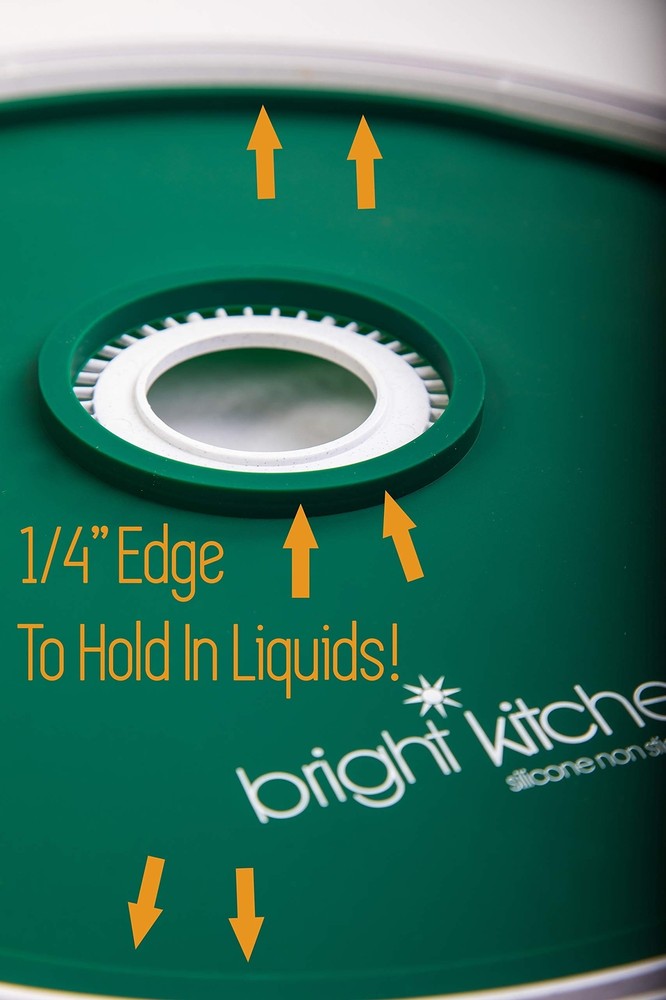 4 Fruit Leather Silicone Dehydrator Sheets with EDGES - NON-Toxic C... Fast Ship