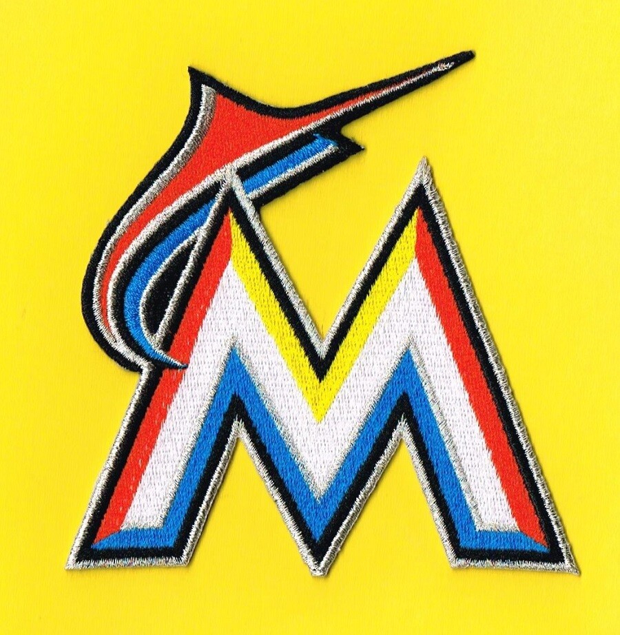 MIAMI MARLINS 2012-2016 EMBROIDERED TEAM LOGO PATCH