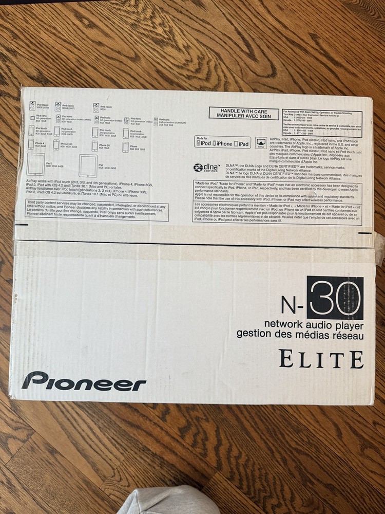 Pioneer Elite N-30 High-Resolution Network Audio Player With Accessories