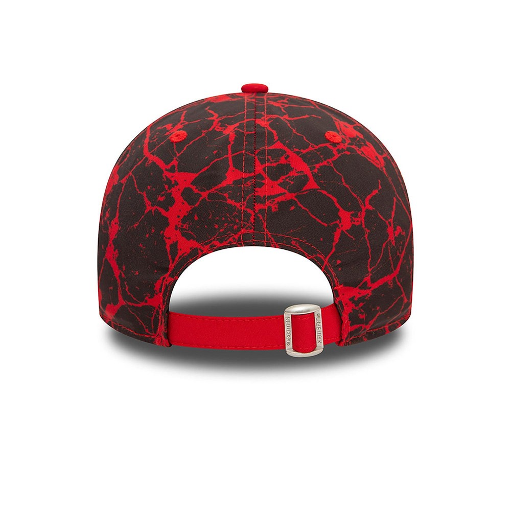 Aprilia Crackle Print Adjustable Cap Red