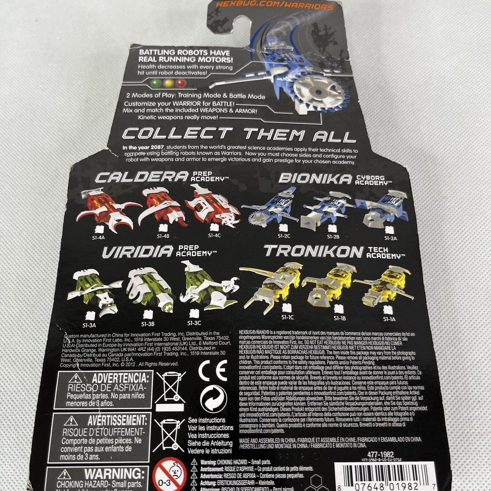HEXBUG Cyborg Academy Warriors battling robots BIONIKA S1-2C