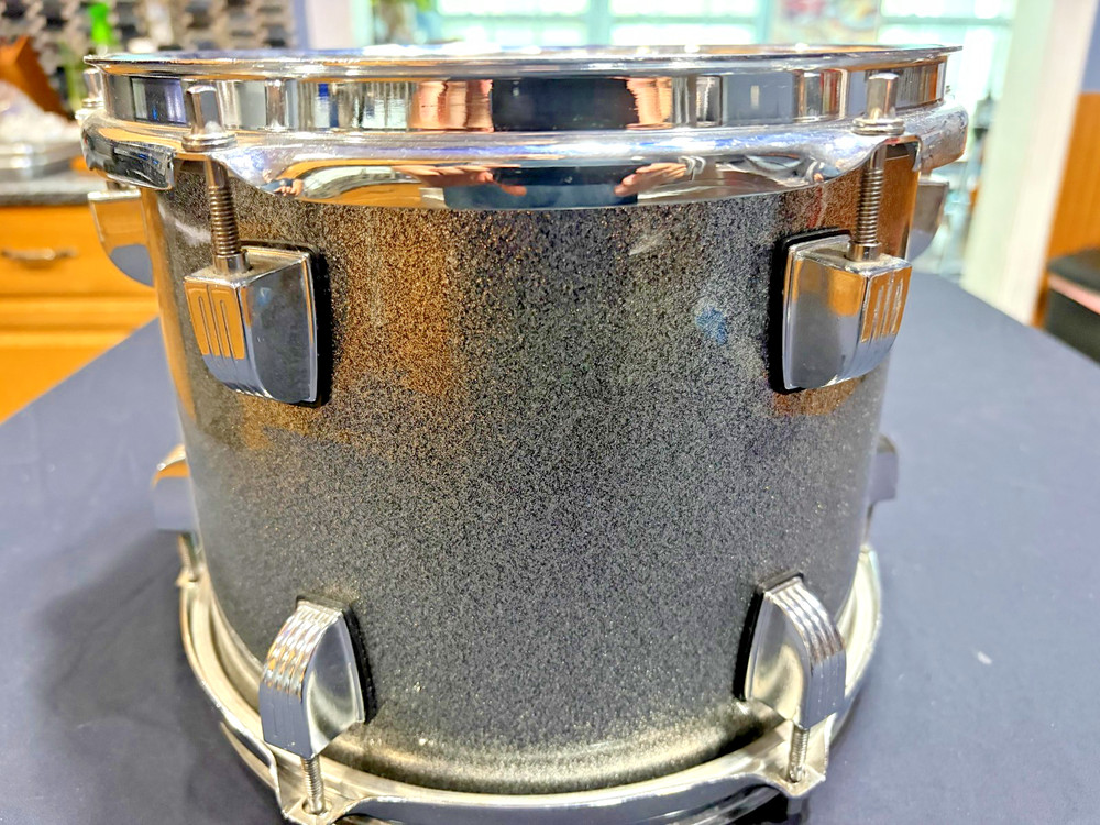 Ludwig Backbeat 10" Siver Sparkle Rack Tom Nice!