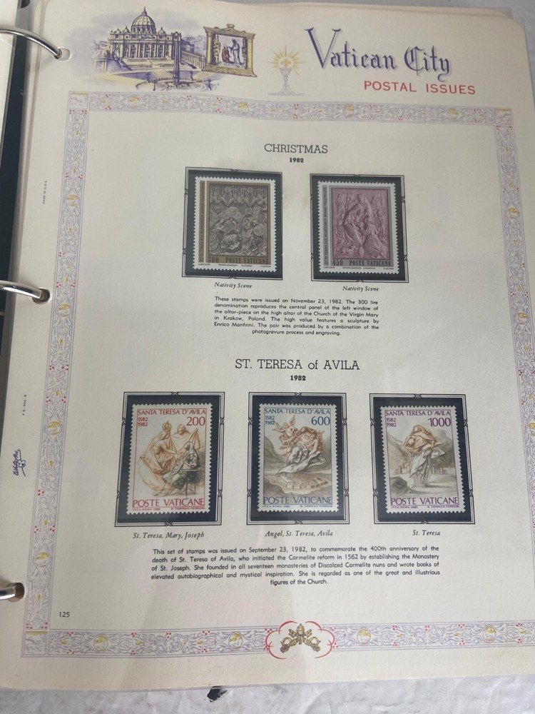 Joystamp: Awesome White Ace Vatican City Album Pages Mint Never Hinged