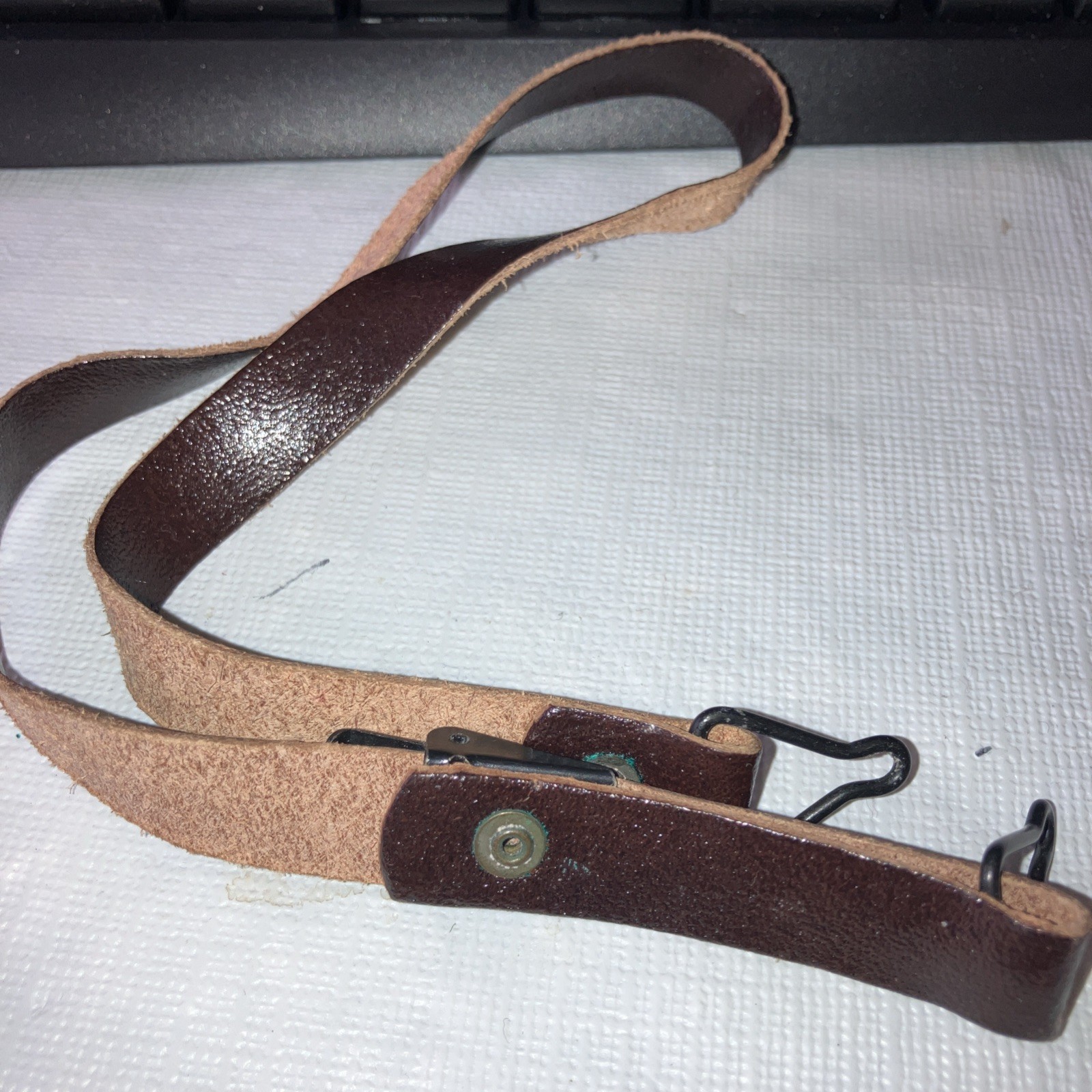 U.S. RERPLACEMENT M1 HELMET LINER LEATHER CHINSTRAPS FOR ARVN, THAI etc. TROOPS