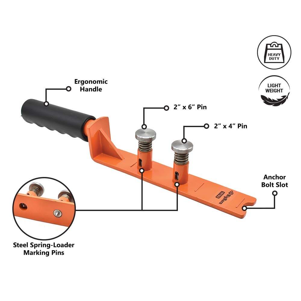 Big Horn 19780 Anchor Bolt Marker Guide