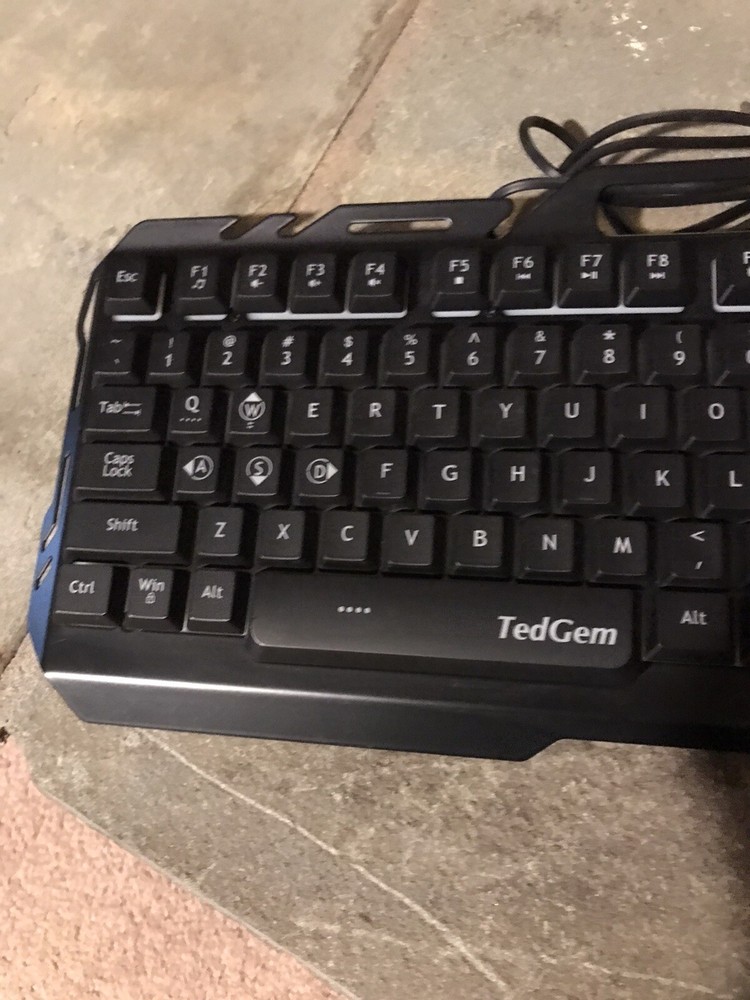 TedGem Gaming Keyboard Model CE0141_01 Black USB Wired