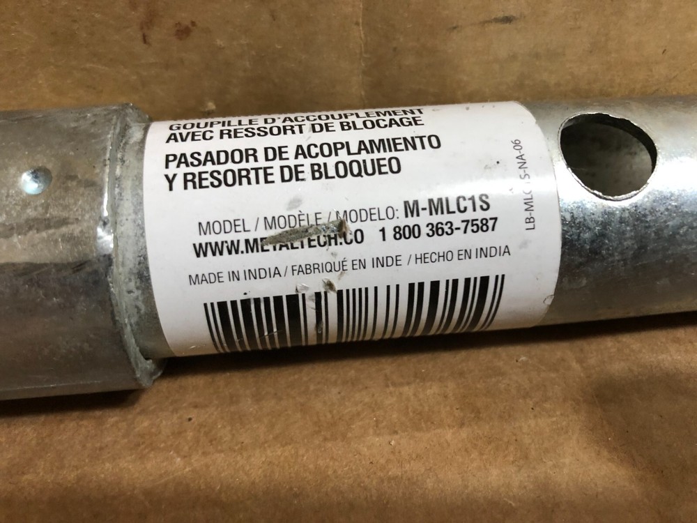 METALTECH M-MLC1S Scaffold Coupling Pin,Steel,Galvanized