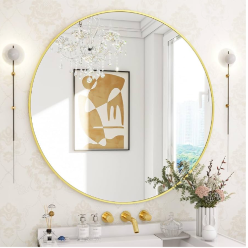BEAUTYPEAK 30" Round Mirror