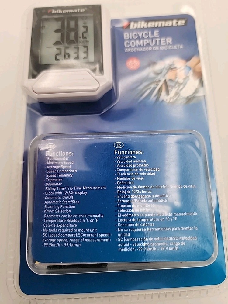 Bikemate Bicycle Computer Features Speedometer, Odometer, Trip Time