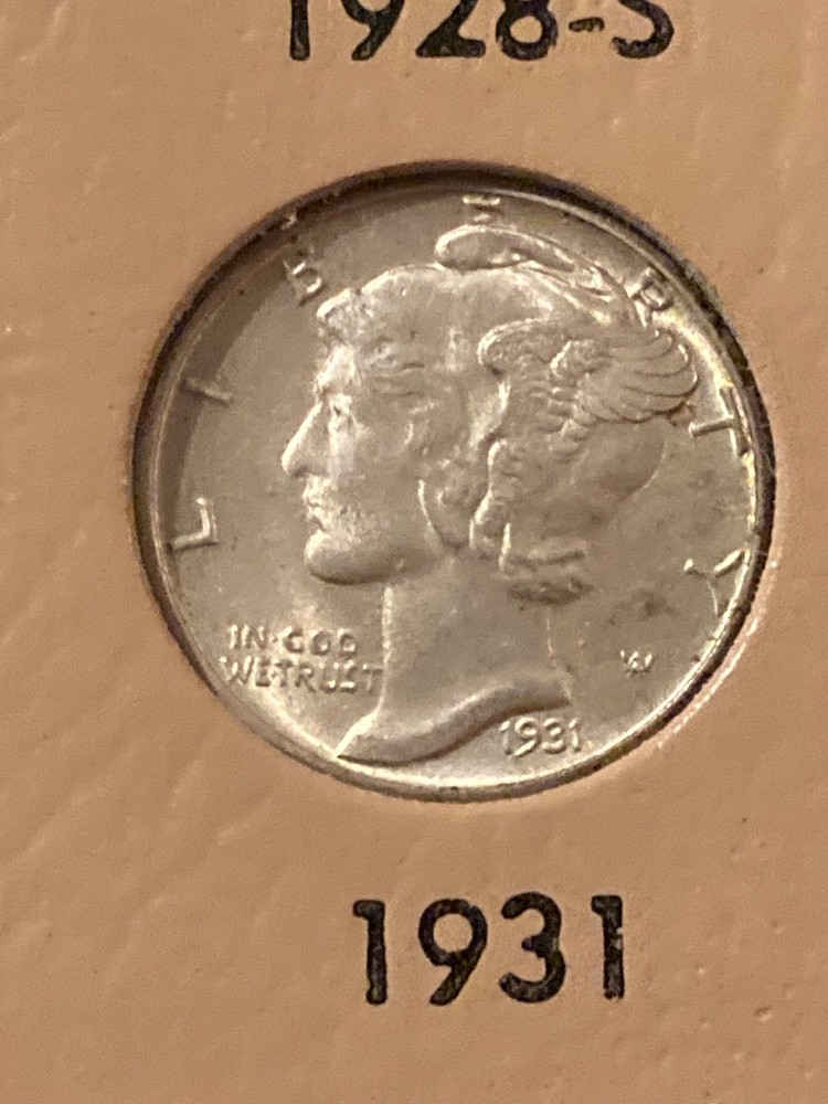 1931 Mercury Dime - Uncirculated BU - 90% Silver