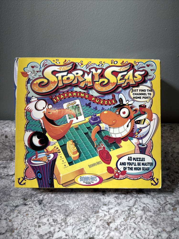 1997 Binary Arts Stormy Seas Brainteaser Puzzle Game Rare