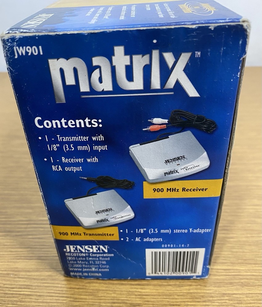 Jensen Matrix Audio Transmitter Receiver JW901