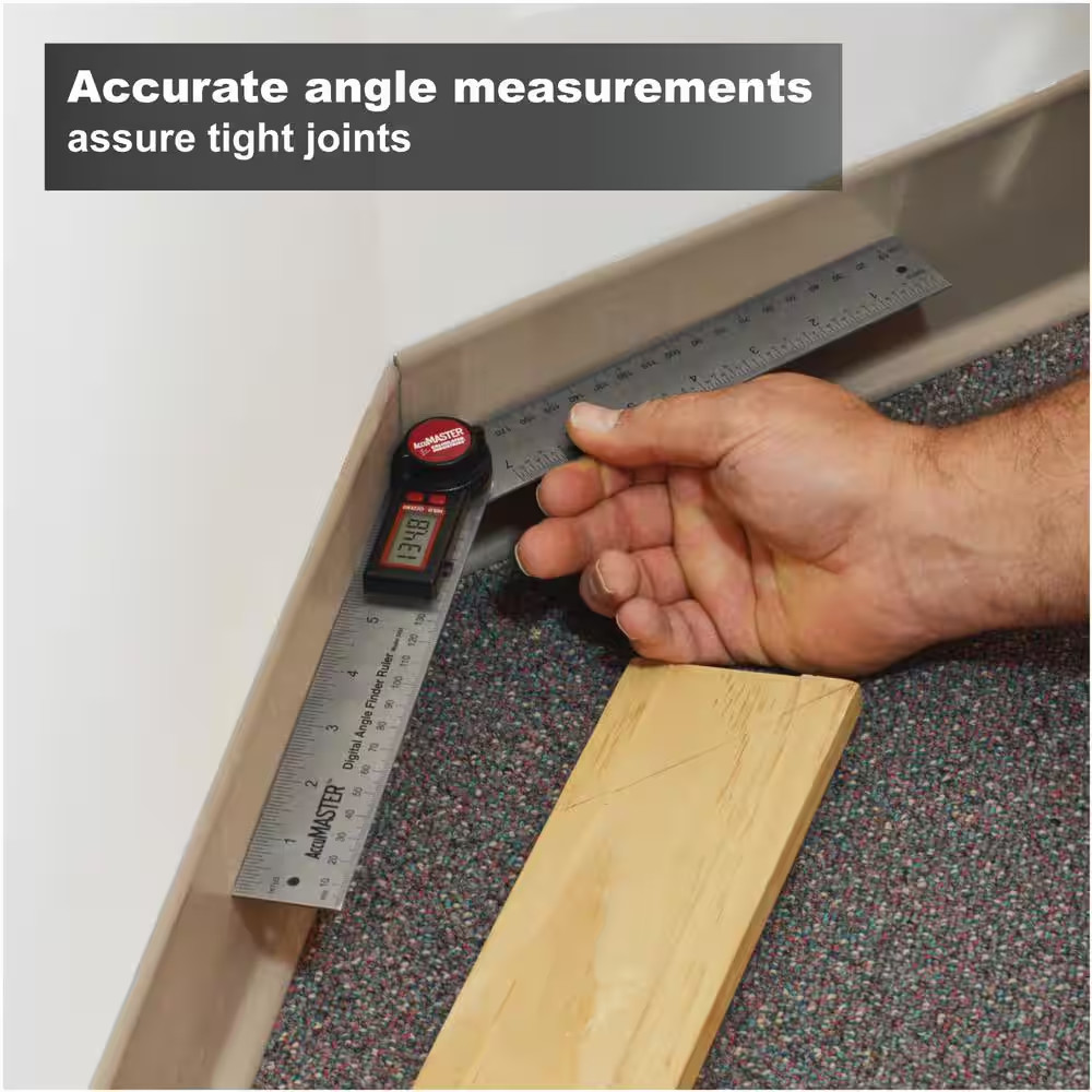 Accumaster Digital 7 In. Angle Finder Protractor & Ruler – Electronic Measuring