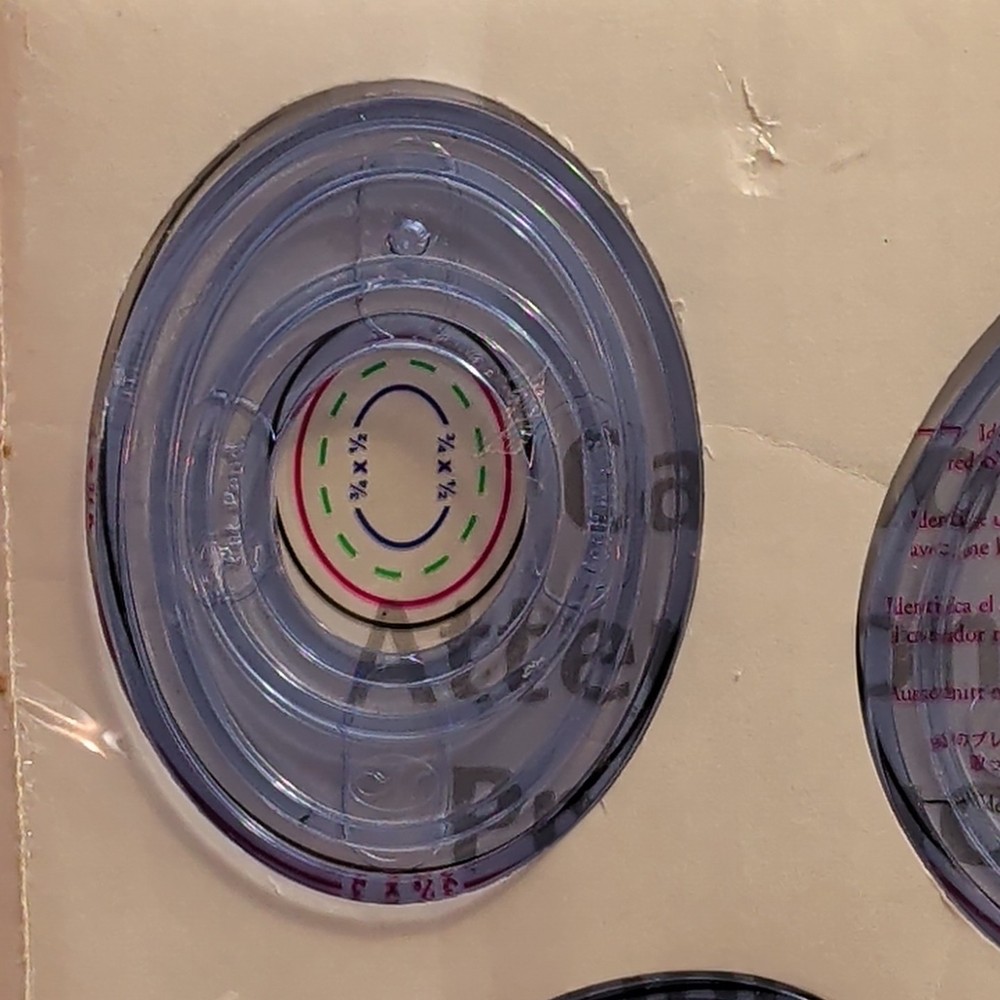 Creative Memories Custom Cutting System 4 Oval Patterns A33 Template Set SEALED