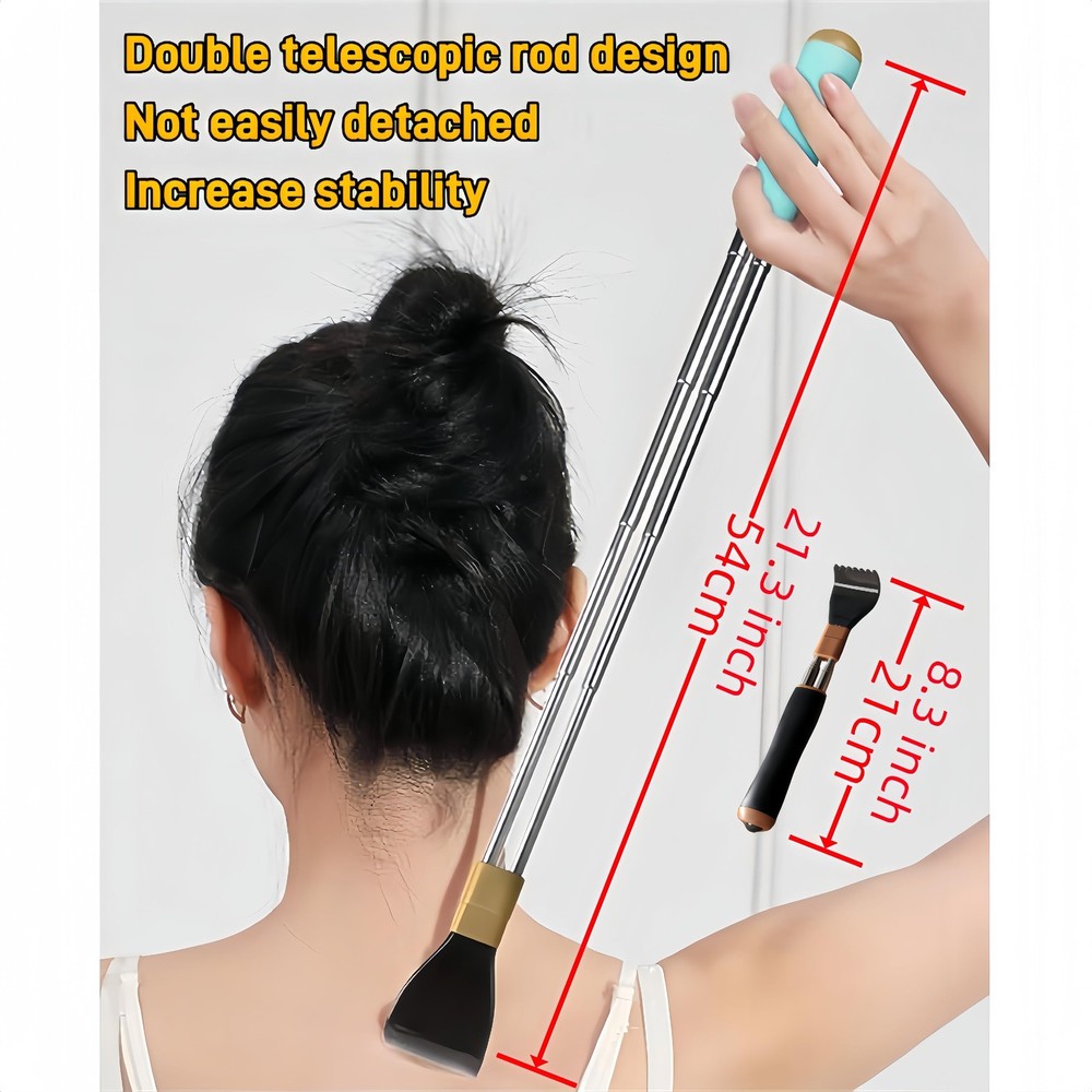 PEXOMEDO Portable Extendable Double-Pole Back 3 Pack, Red