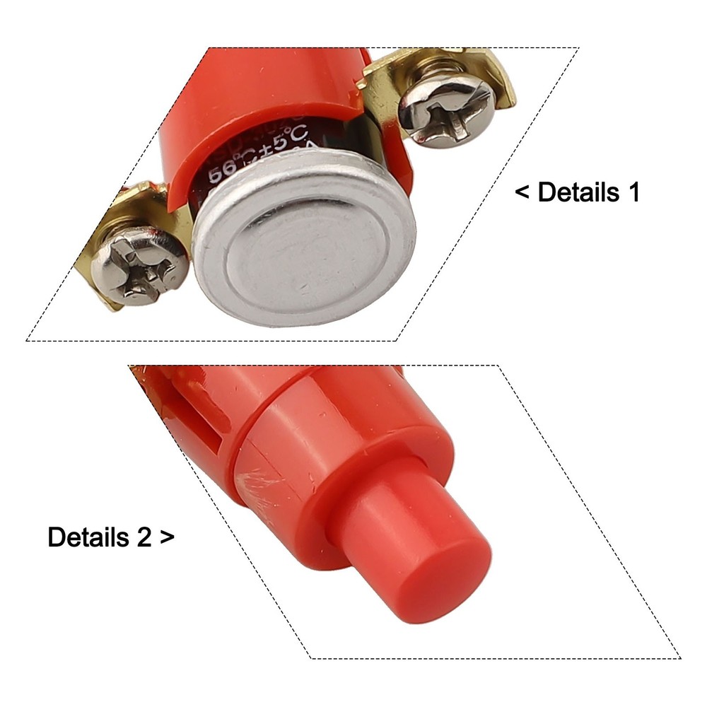 Adjustable Temperature 56°C Thermal Switch Replacement Total Width 33mm