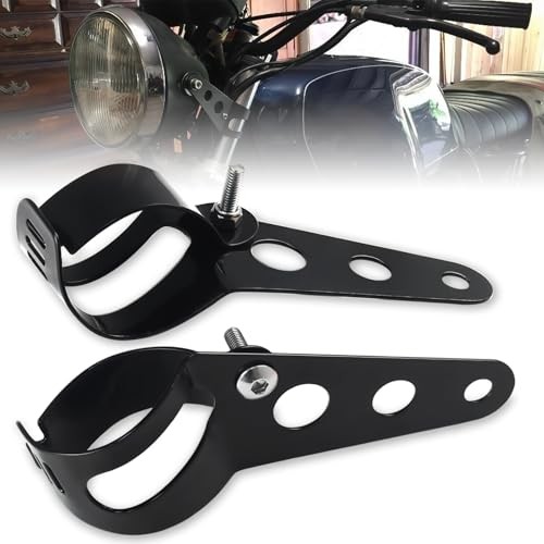 Universal Motorcycle Headlight Mounting Bracket Clamps Fork Ears 35-43mm