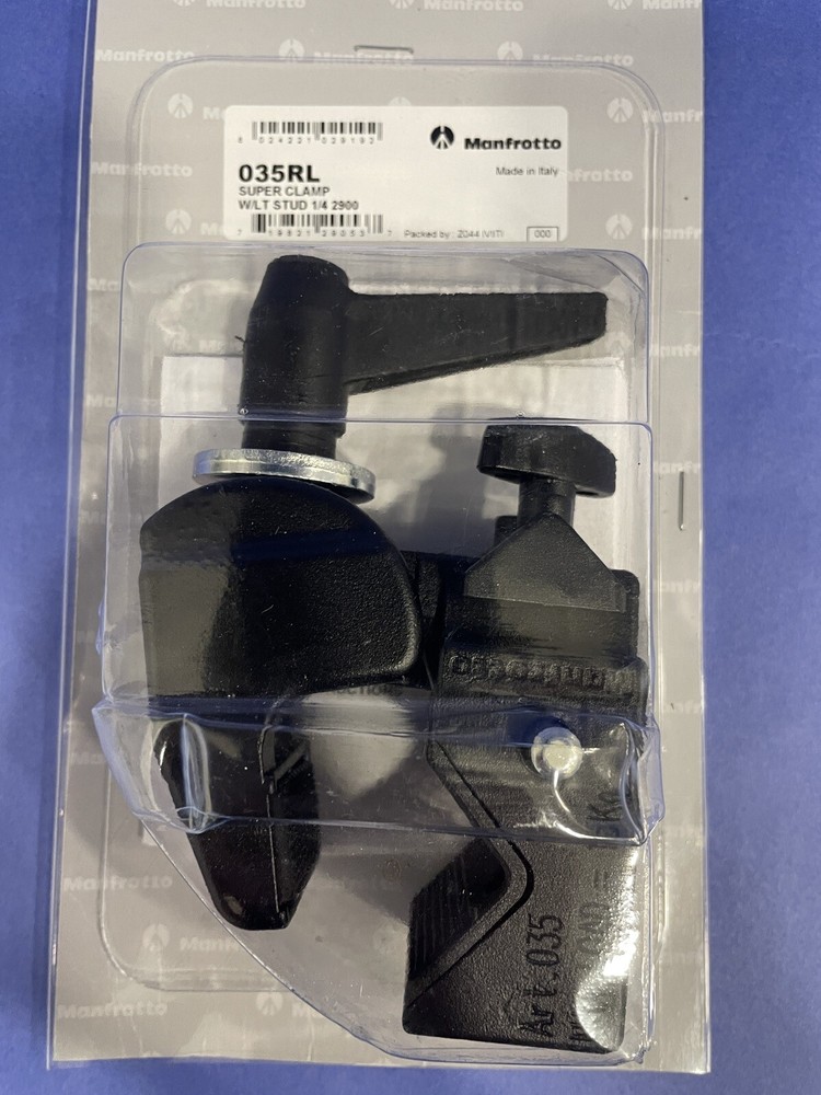 Manfrotto 035 Super Clamp - Black With Stud