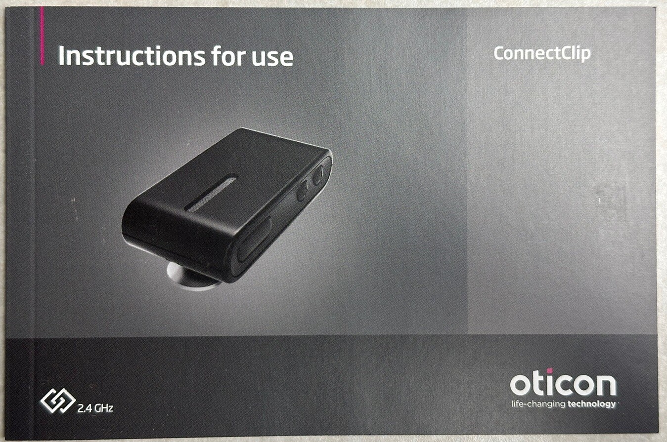 Oticon Connect Clip Bluetooth Streamer & Microphone. Very Lightly Used.