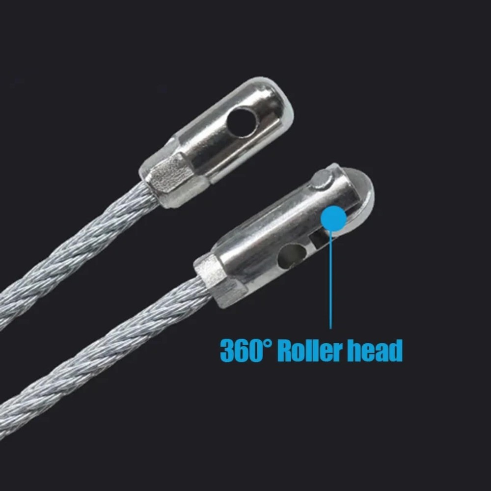 Fish Tape Wire Puller Through Wall Wire Threader OD 6mm Plus Fish Cable Faste...