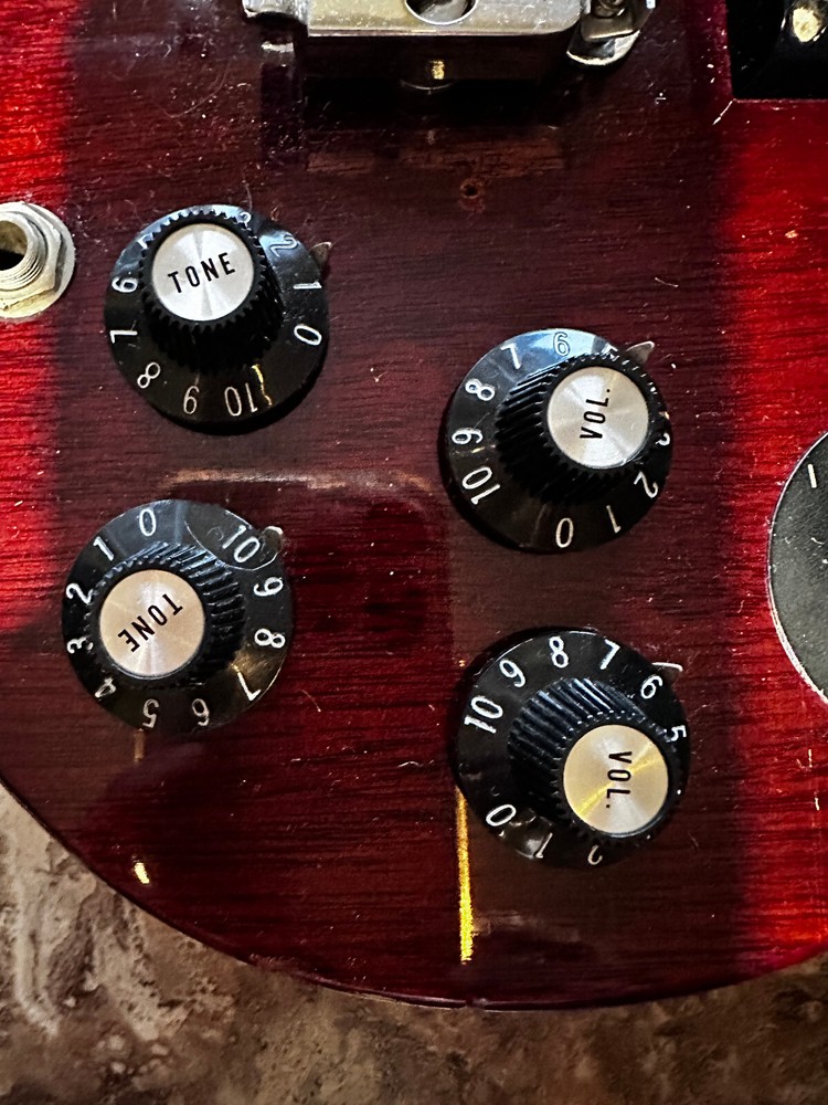 Vintage Original 1960's Gibson EB-3 Pair of Tone Control Knobs