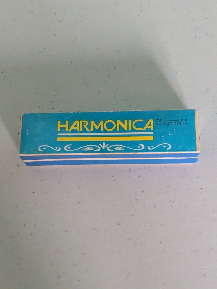 Harmonica with Box Golden Butterfly