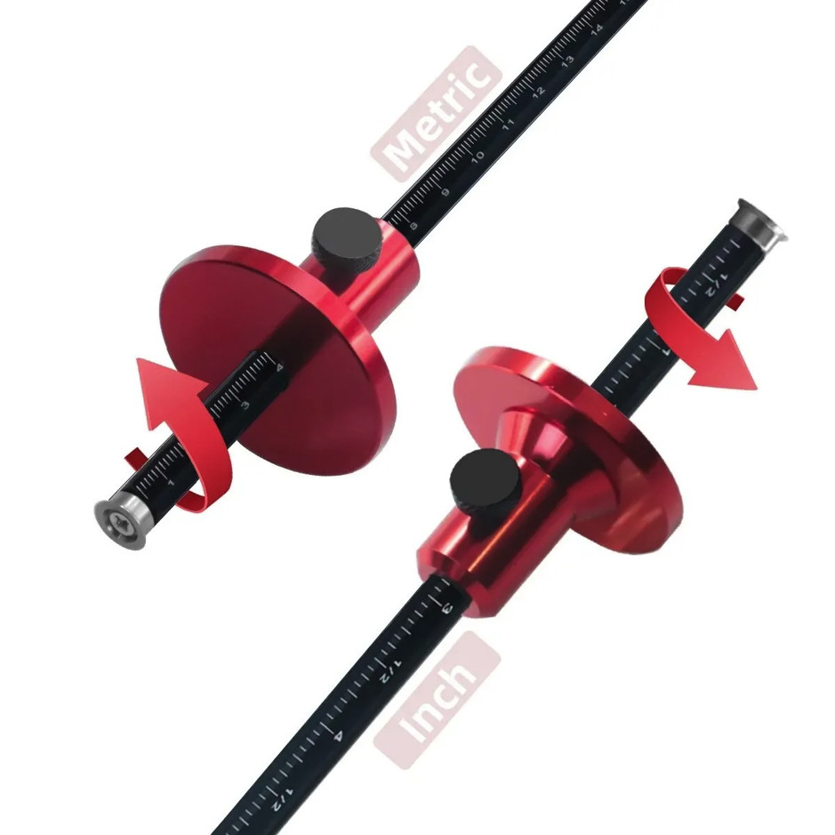 1pc Wheel Marking Gauge Woodworking Scriber Inch MM Measuring Tool - NEW