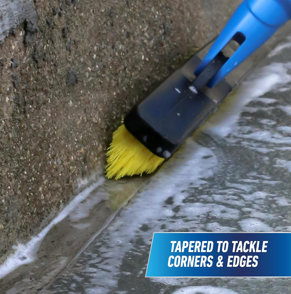 Professional Swivel Grout & Corner Scrub Brush – Compatible with Threaded