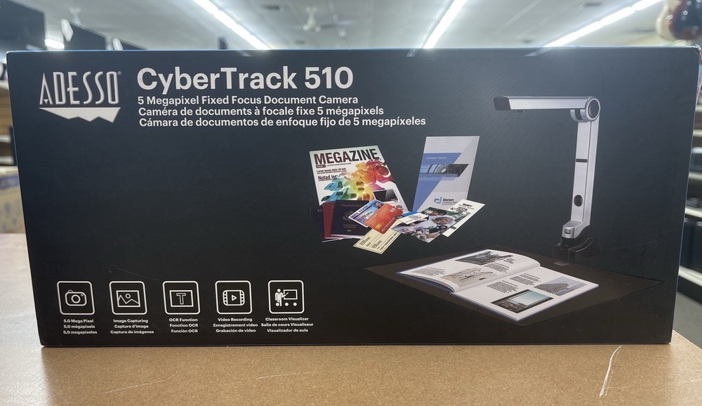 Adesso CyberTrack 510 5MP Fixed-Focus Document Camera