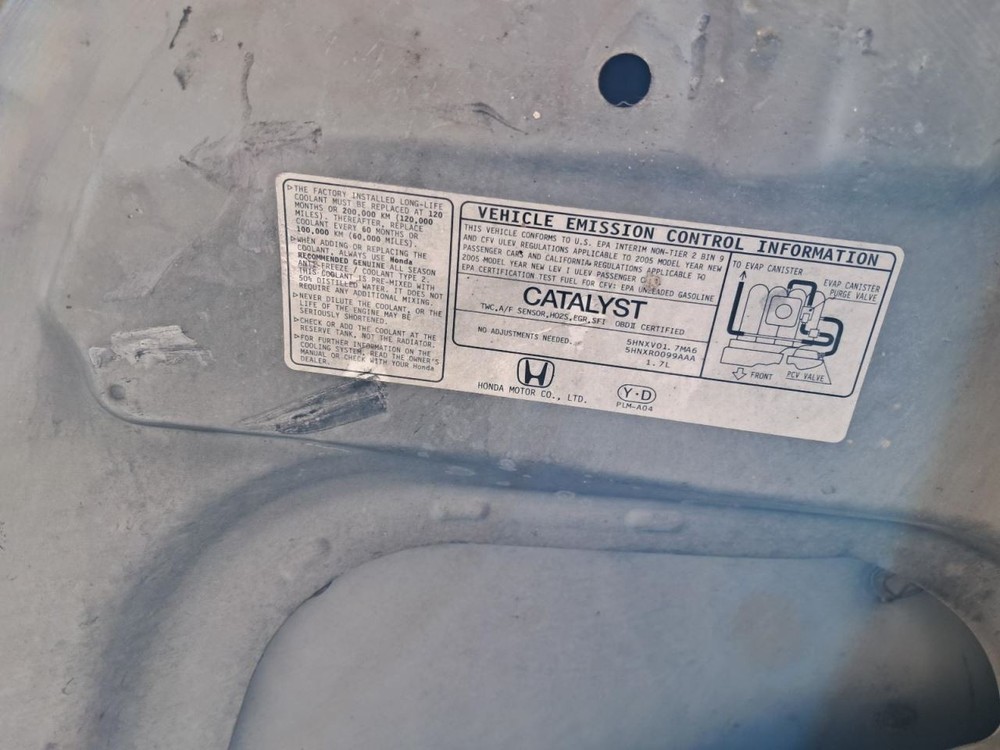CIVIC 2005 Rear View Mirror 2897255