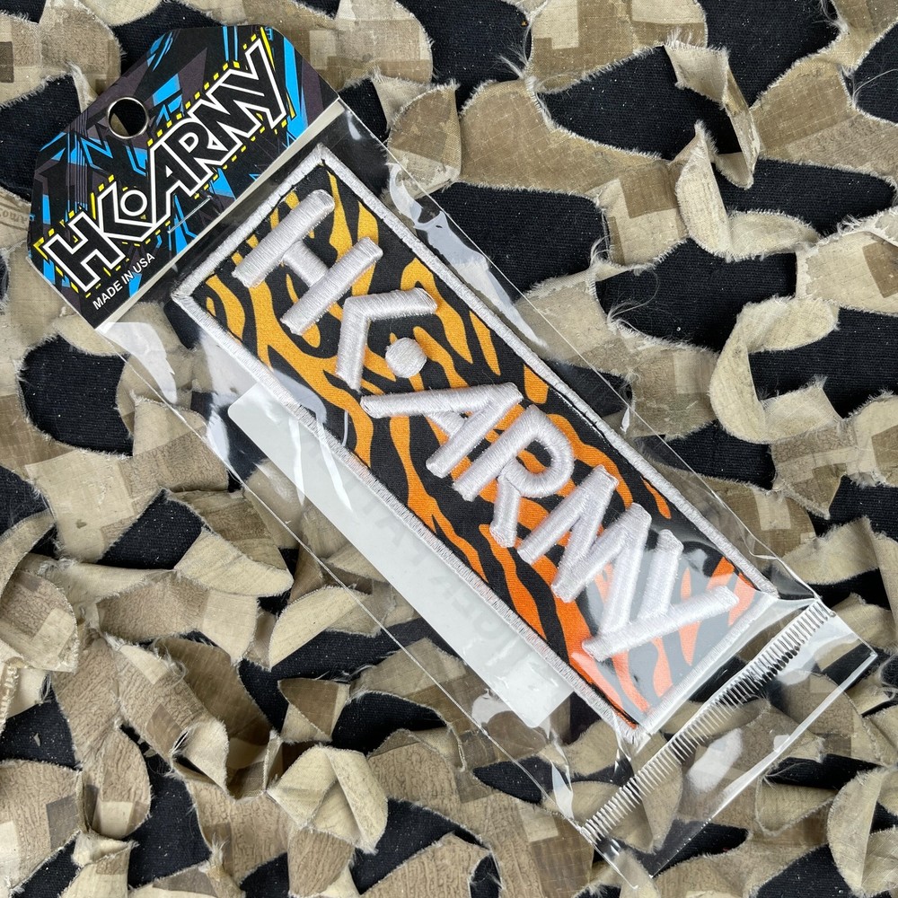 NEW HK Army Hook And Loop Patch - Large Typeface Tiger