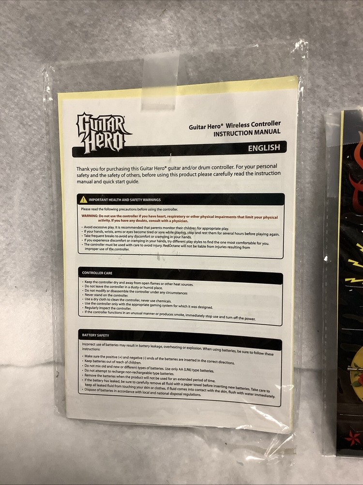 Guitar Hero Stickers