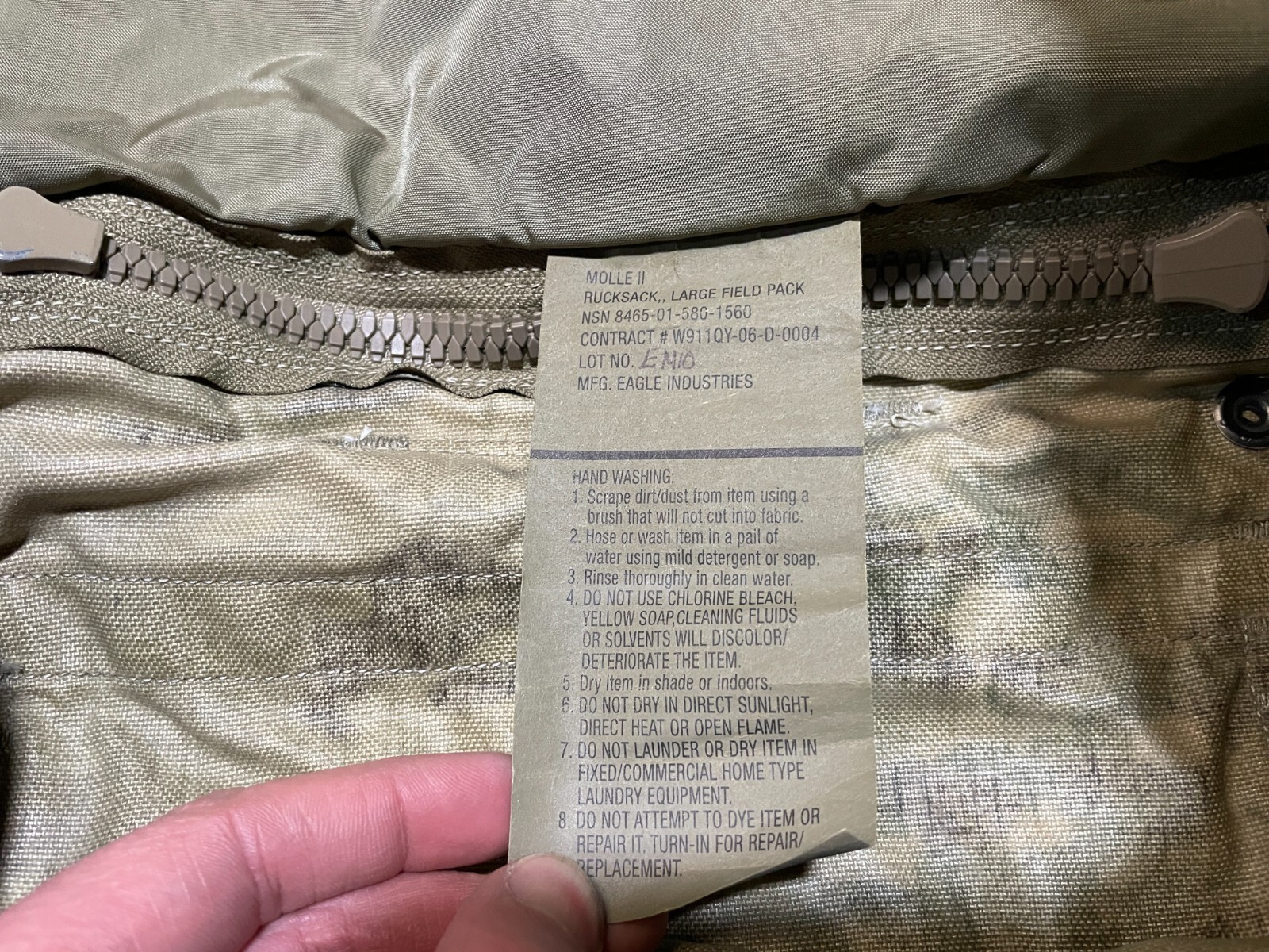 Eagle Ind MULTICAM OCP MOLLE II LARGE RUCK RUCKSACK FIELD PACK BACKPACK Only