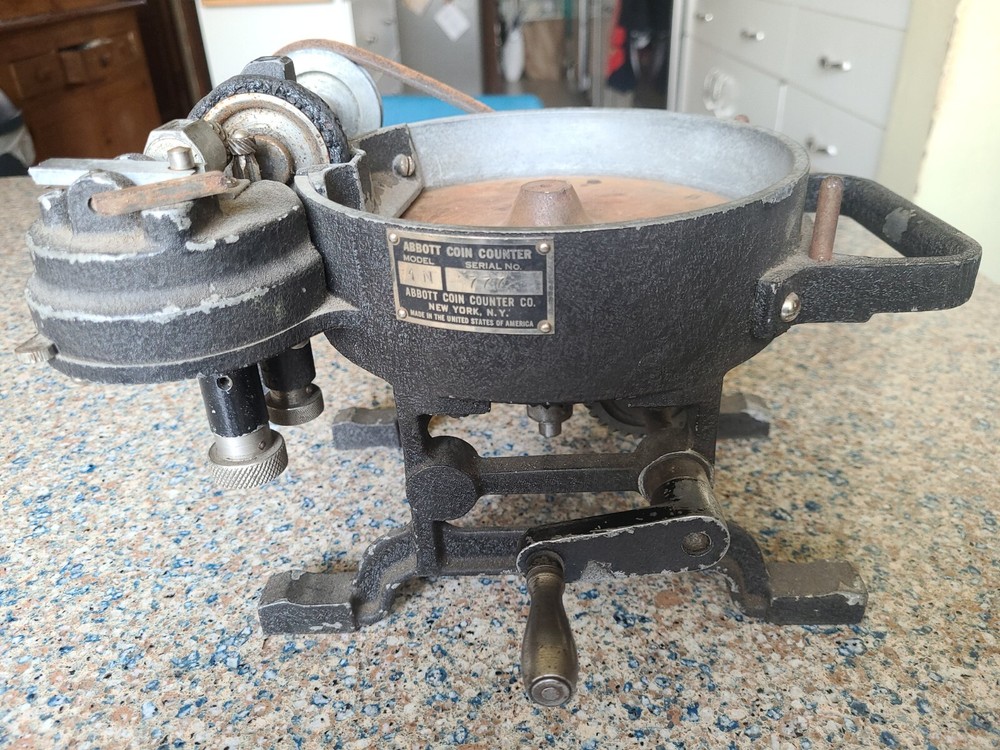 ABBOTT COIN COUNTER MODEL 1N HAND CRANK