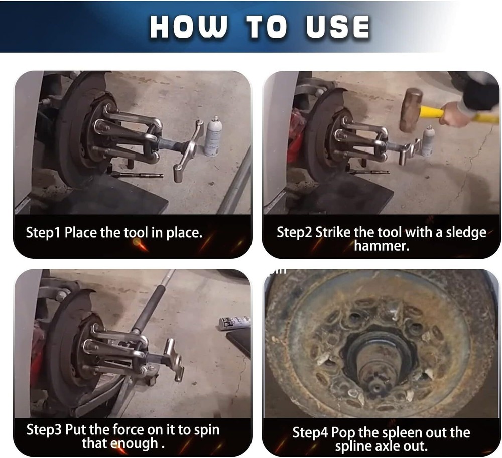 7394 Universal Hub Puller Wheel Hub Removal Tool Replace OTC 7394